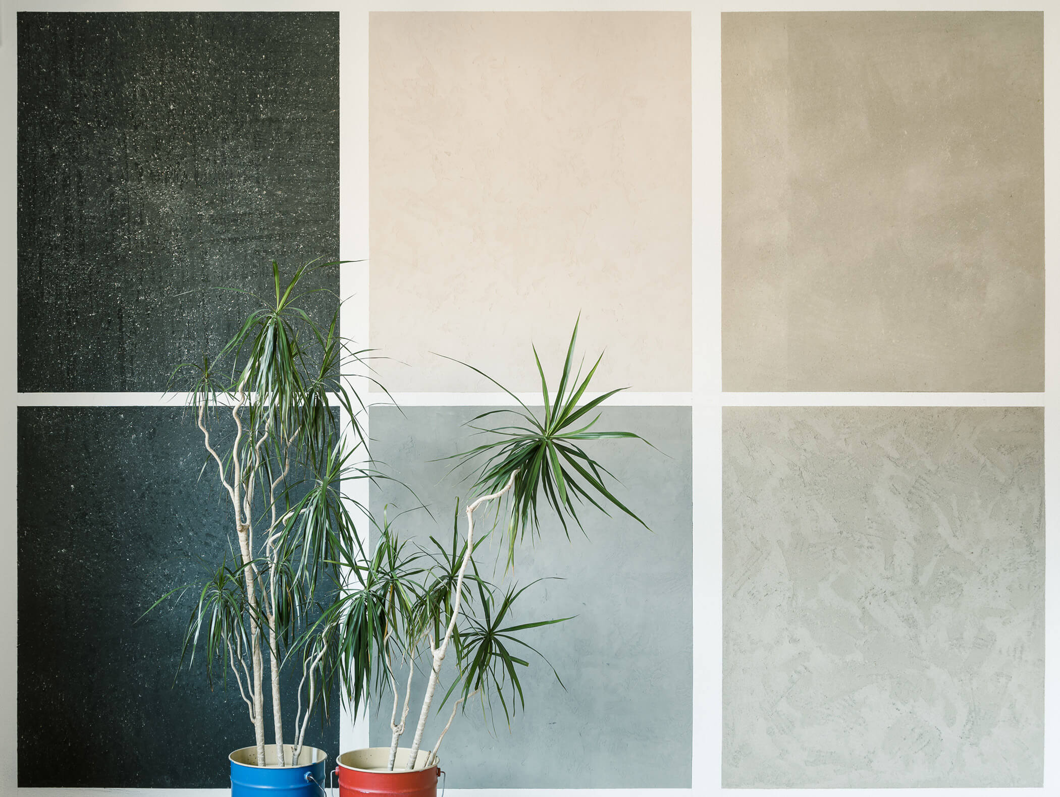 Verschiedene Edelputze