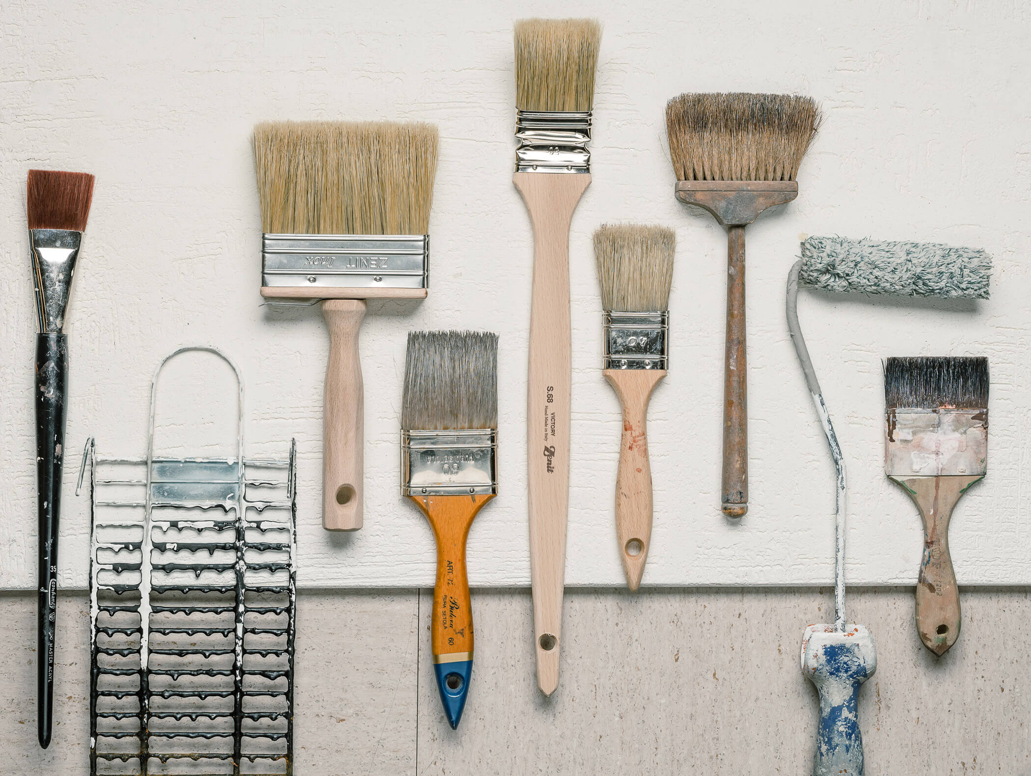 Verschiedene Pinsel